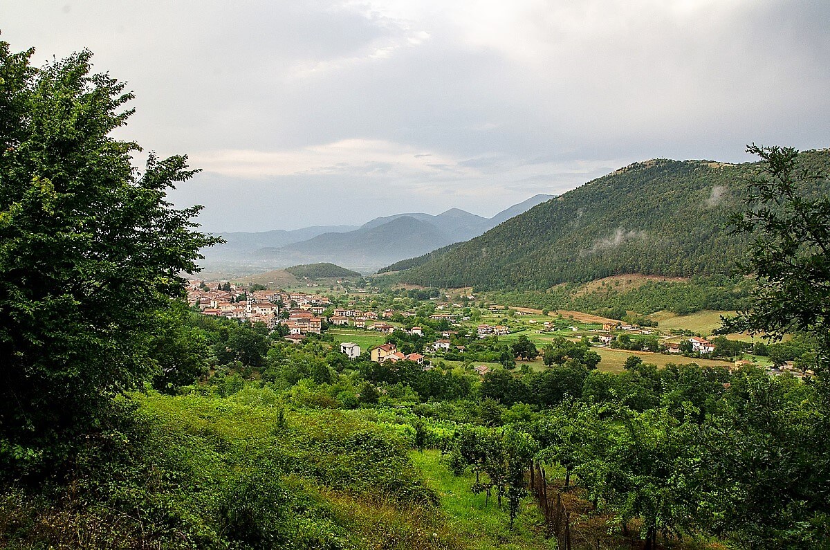 Panorama con vista da località Manca